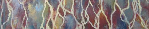 Roots X, 2011  acrylic and oil on canvas  20" x 24" $500