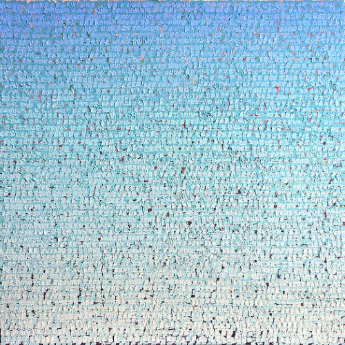 52712B 38" x 38" Oil and Acrylic on Canvas by Keith Brietfeller