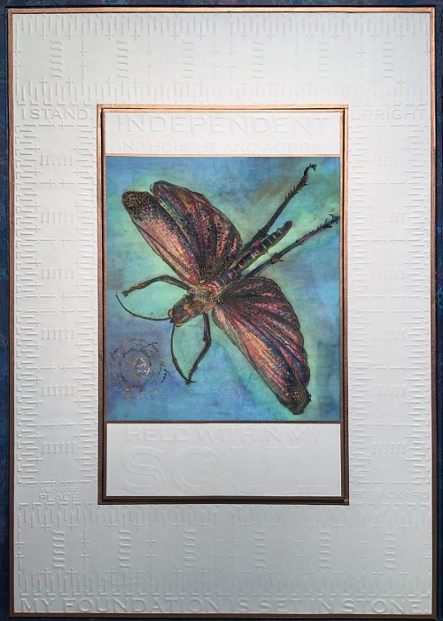 insect painting, there is Love by PD Packard