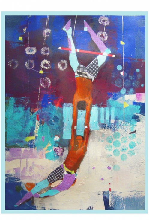 Mixed media, circus, cirque du solei, Yellow Springs