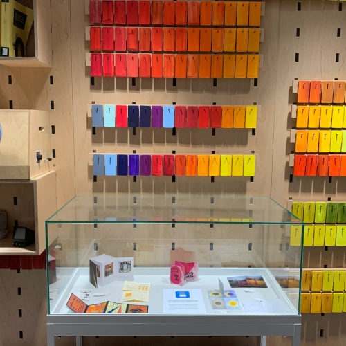 display at Swarthmore College of Ritual books