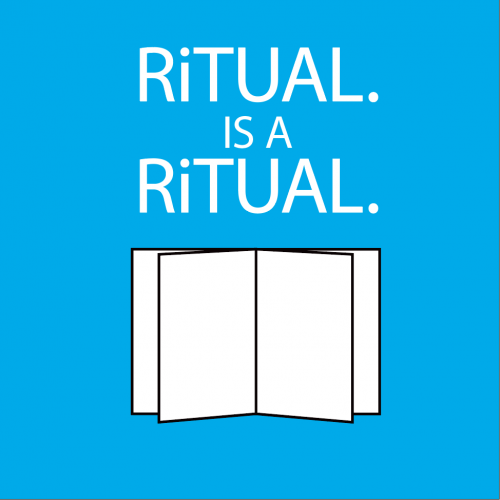 RiTUAL is A RiTUAL 2019 RiTUAL is A RiTUAL type in a square on bubble blue background