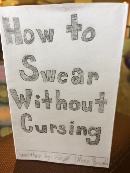How to Swear Without Cursing by Max Beard for Ritual single-sheet book show