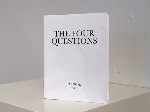 The 4 Questions artist book by Dan Rose
