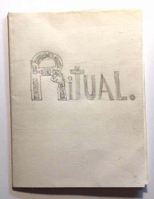 single-sheet book: drawings of rituals