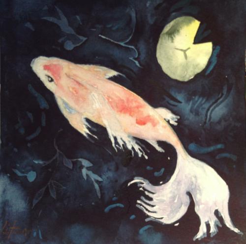 Lovely Goldfish I by Lauren Litwa Holden