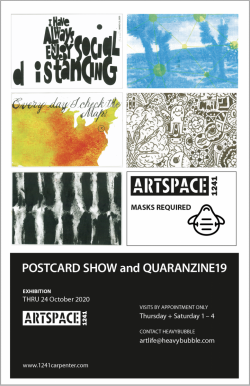 Poster for Postcard Show and Quaranzine19